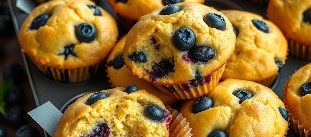 Cornmeal Blueberry Muffin Recipe