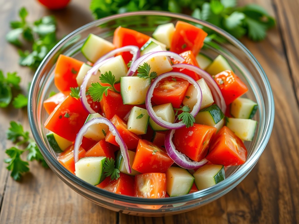 Refreshing Cucumber Tomato Salad Recipe