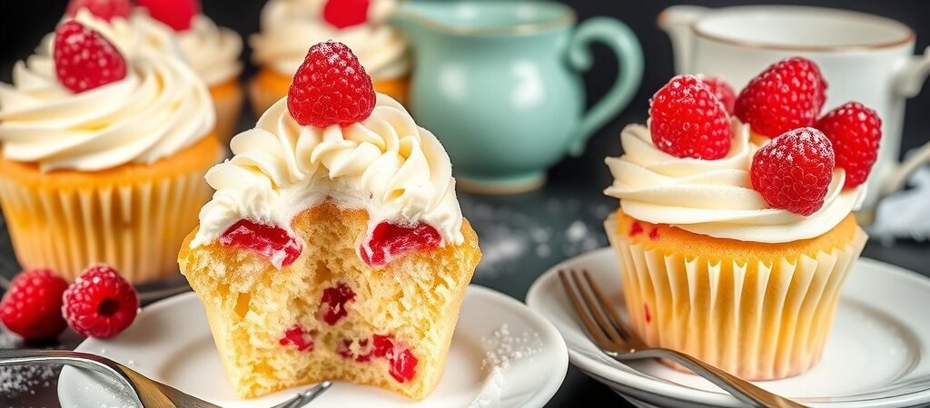 Raspberry Lemon Cupcakes With Buttercream Frosting