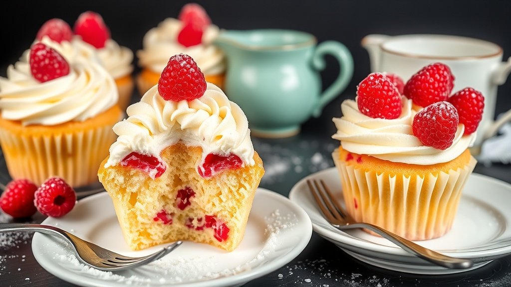 Raspberry Lemon Cupcakes With Buttercream Frosting