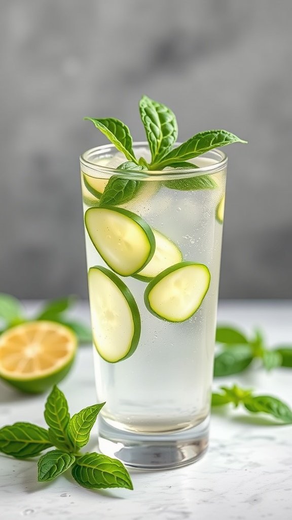 Cucumber Basil Mocktail Recipe