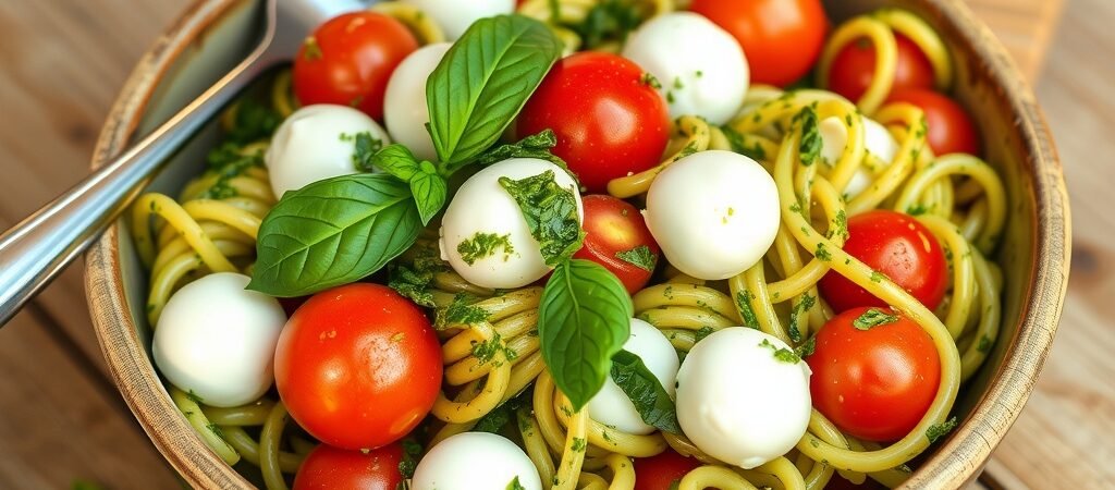 Classic Pesto Pasta Salad Recipe