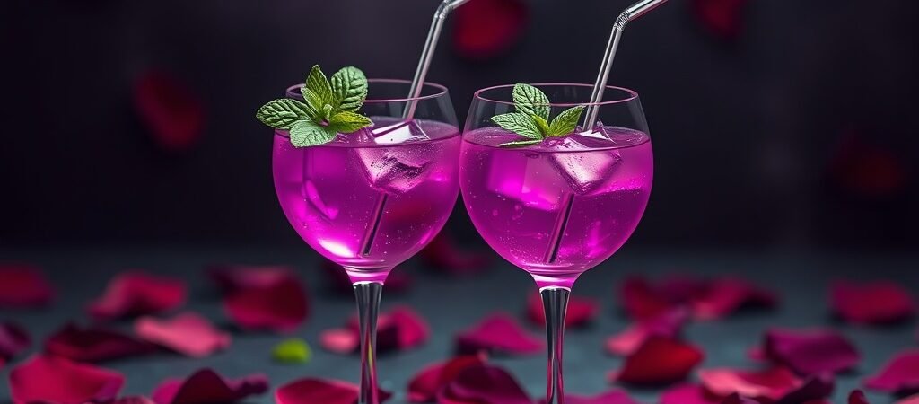 Mystical Purple Mint Non Alcoholic Cocktail