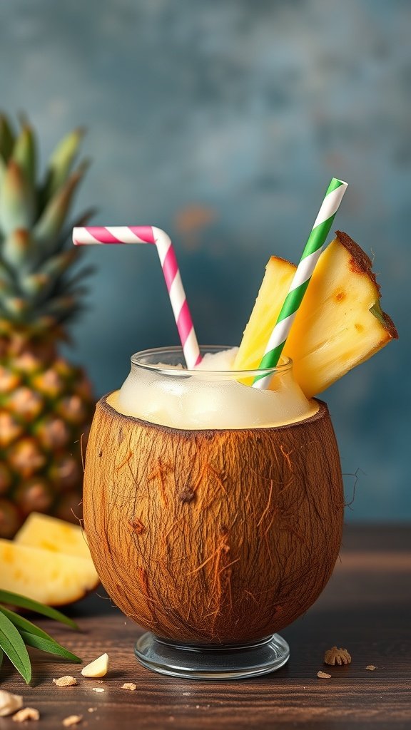 Pineapple Coconut Bliss Mocktail Recipe