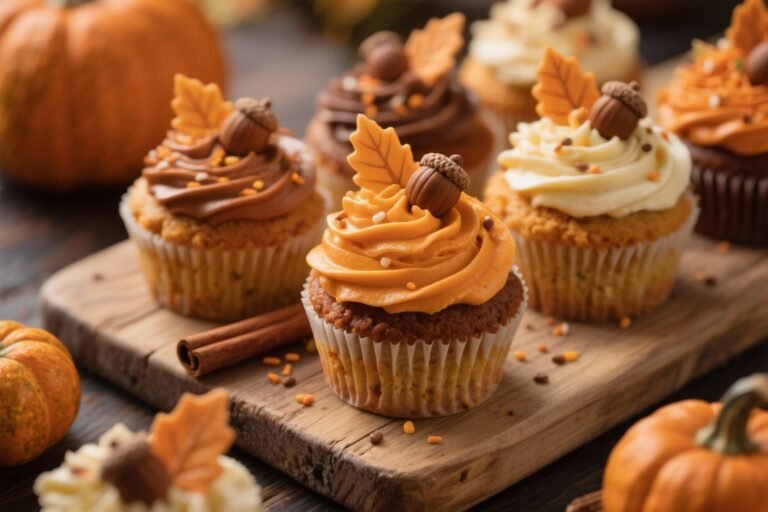 Fall Decorated Cupcake Ideas That’ll Make Your Dessert Table Irresistible