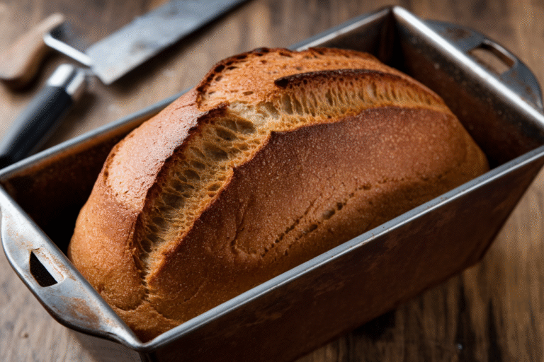 Vintage Old School Loaf Pan Bread