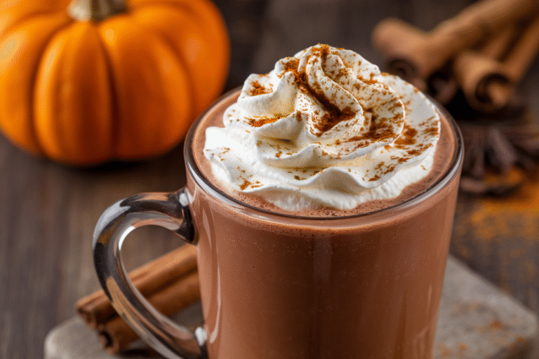 Pumpkin Spice Hot Chocolate Recipe