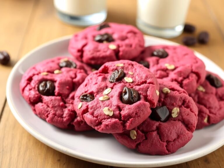 Healthy Sugar-Free Beet Oatmeal Raisin Cookies