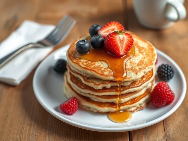 High Protein Low Carb Oatmeal Egg Pancakes Recipe – No Flour Added