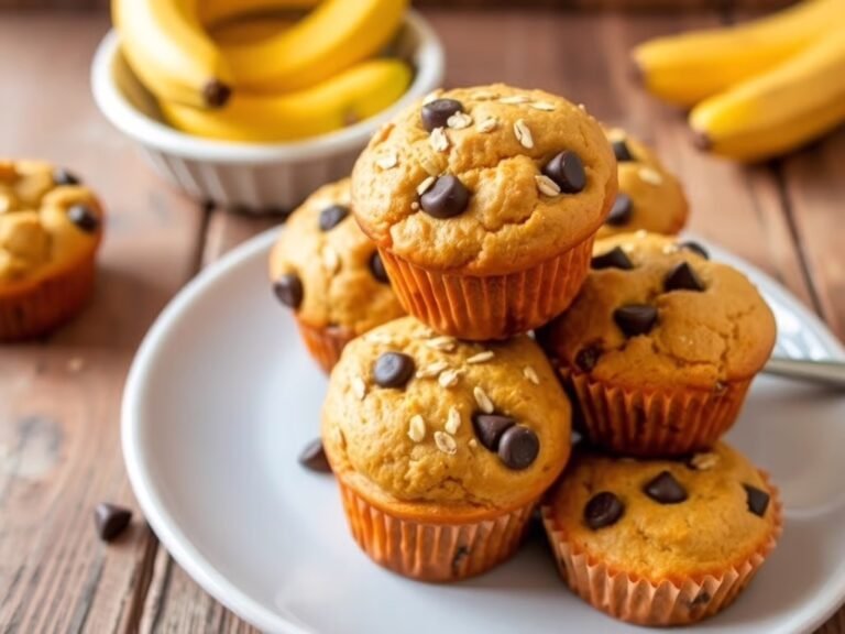 High Protein Low Carb Banana Muffins – No Flour Added