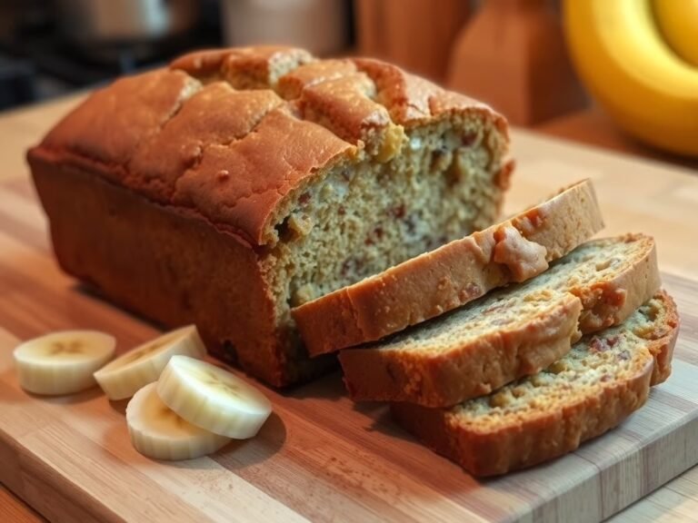 High Protein Low Carb Banana Bread with No Flour