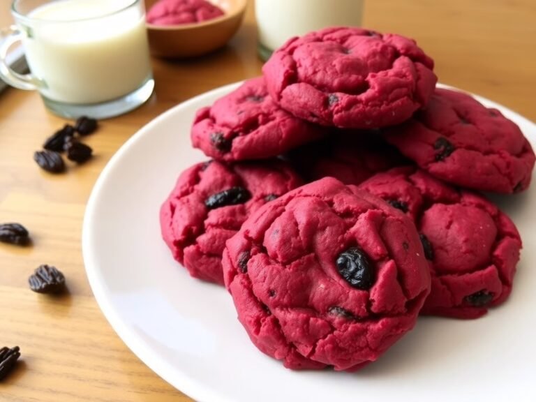 Healthy Detox Beet and Raisin Cookies Recipe