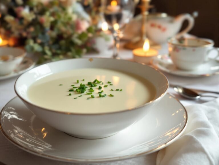 Elegant White Soup Recipe Inspired by Jane Austen’s Book Persuasion