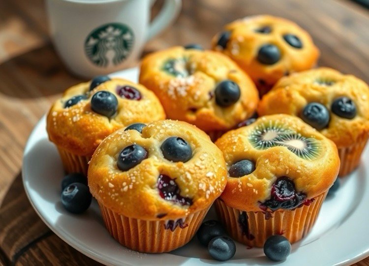 Blueberry Kiwi Muffins Recipe