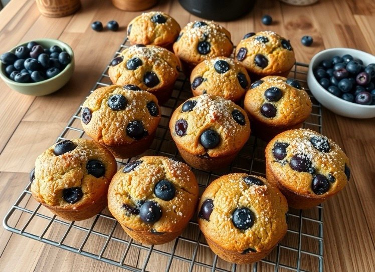 Blueberry and Date Muffins Recipe