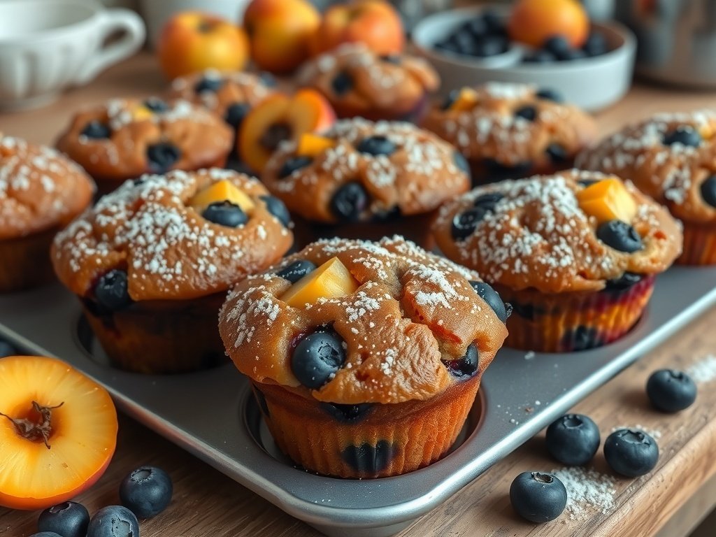 nectarine_blueberry_muffin